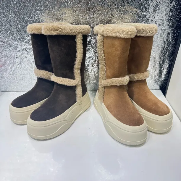 【柠檬精选】厚底两穿雪地靴时尚雪地靴保暖冬季加绒靴子加厚百搭