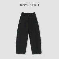 XINYU/芯与『秋冬款高知6.0』中高腰西裤 36J125  显瘦 百搭 简约