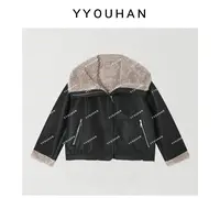 玖了个玖 2025秋冬【摩登暗涌】荔枝纹全毛内里百搭外套2510C6764