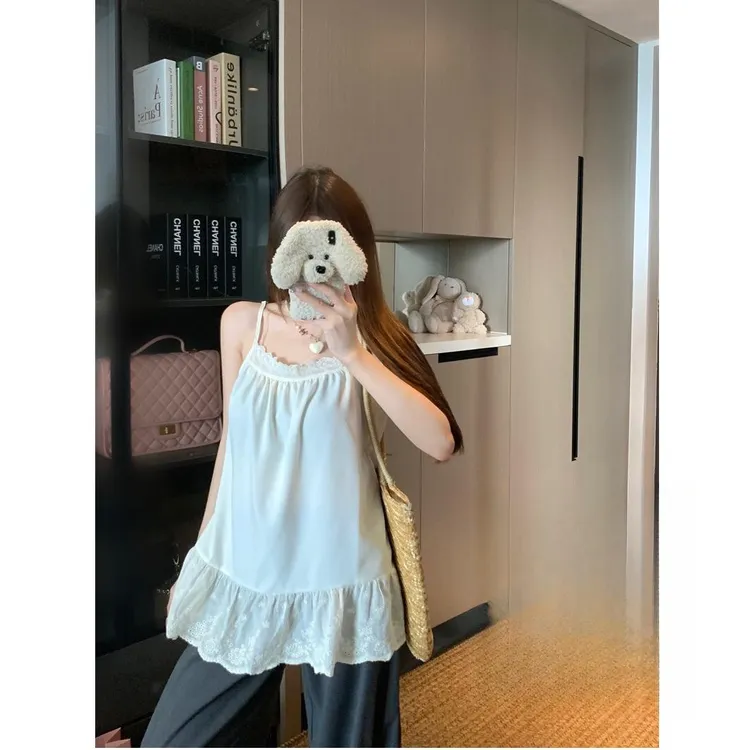 【全额运补+现货现发】百搭神器蕾丝内搭吊带公主风性感无袖蕾丝