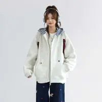 女大童棒球服外套针织休闲百搭宽松学生装上衣