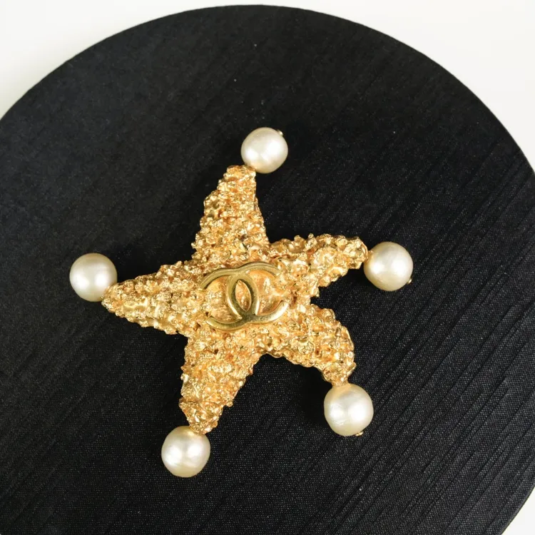 Chanel中古熔岩海星胸针