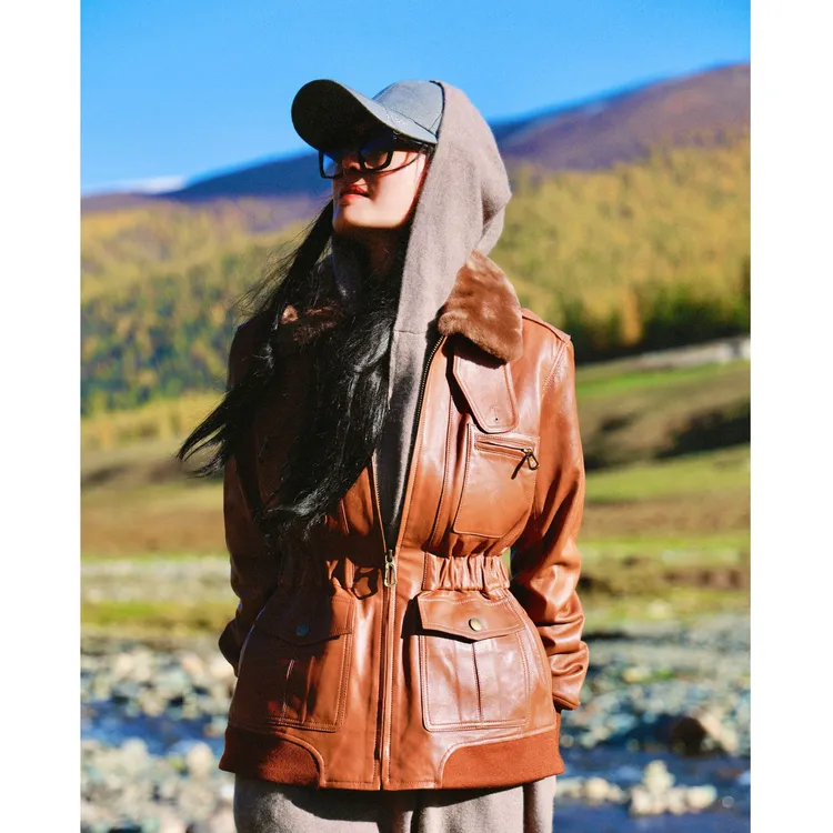 璇知物盗梦空间皮衣（毛领版）