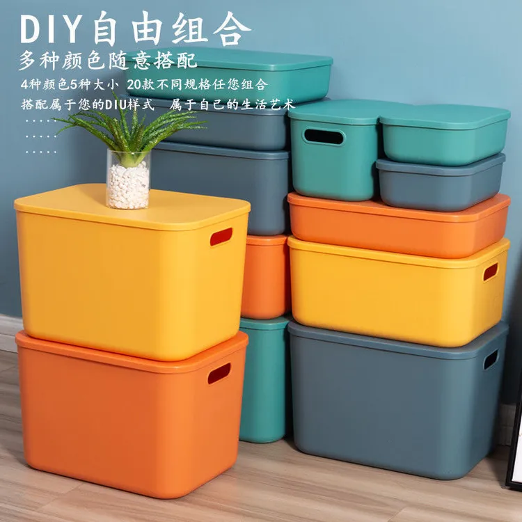收纳箱日式塑料整理箱储物箱衣柜收纳箱桌面收纳盒爆款玩具收纳箱