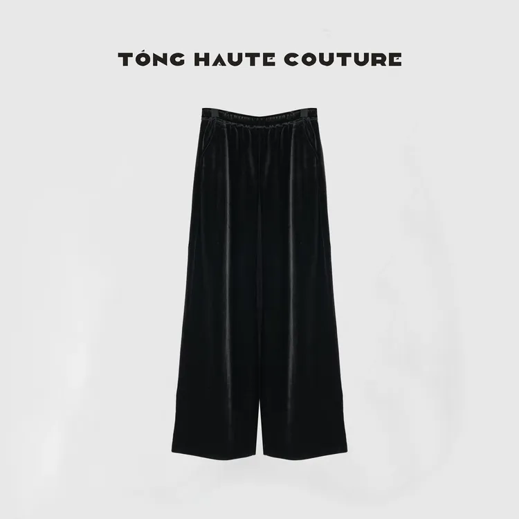 【茹梦】冬季定制面料百搭高级感加绒丝绒休闲裤 YK156