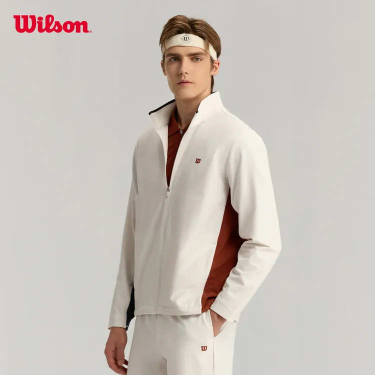 Wilson威尔胜官方男子DEPTH户外休闲梭织立领运动夹克WM20081512