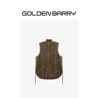 GOLDENBARRY织锦缎香云纱新中式马甲123184