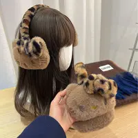 黑皮hellokitty毛绒耳罩保暖护耳kt猫骑行防冻耳暖