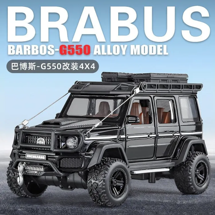 1:32巴博斯G550改装版4*4合金声光回力仿真汽车模型儿童玩具车