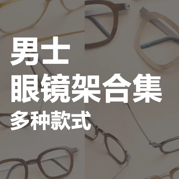 男士眼镜架合集系列板材钛TR眼镜架大小方圆脸复古近视眼镜架ins