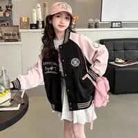 新款蓝绿拼接加绒外套3124