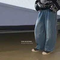 现货「UNO AUTUNNO」【牛仔裤的酷】女中大童冬季加绒牛仔裤GD2537