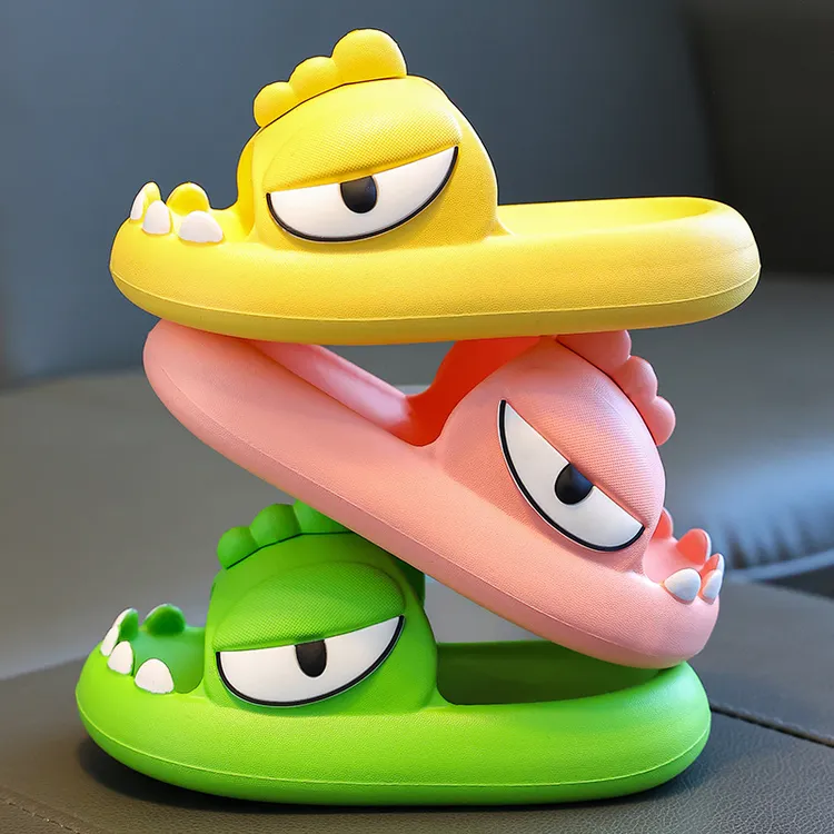 恐龙儿童男童女孩宝宝夏季居家室内洗澡防滑防臭踩屎感凉拖鞋软底