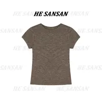 【SANSAN】极简气质减龄百搭套头纯色小衫DY-3614