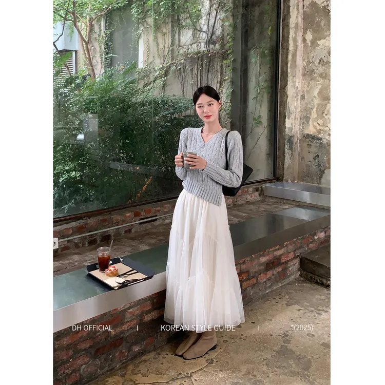 DH OFFICIAL 大花【月光香颂 skirt】浪漫飘逸蓬松显瘦网纱蛋糕裙