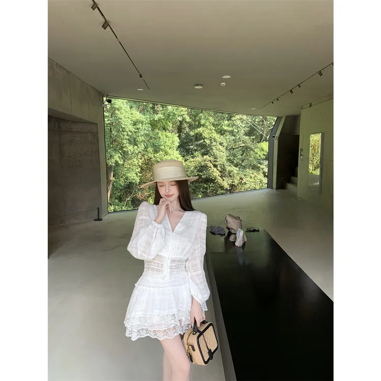 希妮丝【白月光】初秋穿搭老钱风清纯系松弛感贵气女装高级感套装裙
