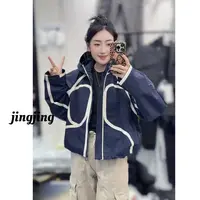 秋季新款休闲百搭拼接时尚棉服(3190)