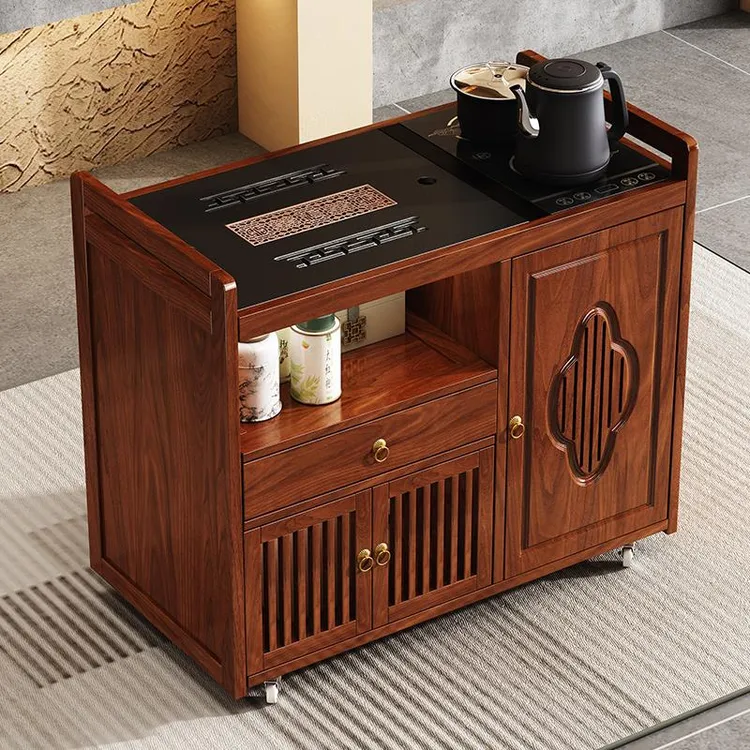 室内可移动茶桌茶台新中式家用茶水柜烧水壶功夫茶具一体茶车套装