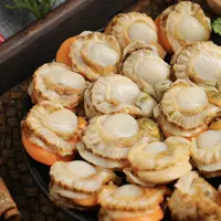 刘军老陈严选新鲜熟冻扇贝肉共5斤(5袋装)
