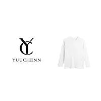 【YUUCHENN】极简洋气百搭柔和宽松圆领长袖亚麻T恤打底衫C 5916