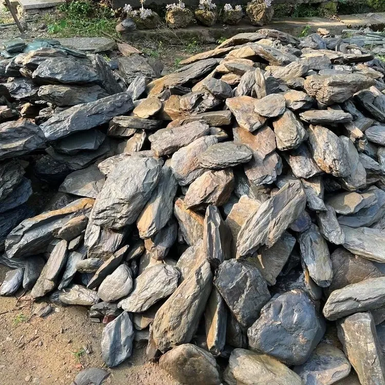 纯天然溪流石鱼缸造景石片石薄片乌龟晒背片岩爬宠假山晒台造景石商品图