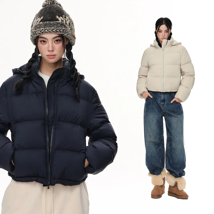 CLIMAX VISION云朵零压感可拆卸连帽泡芙羽绒服短款轻量保暖外套