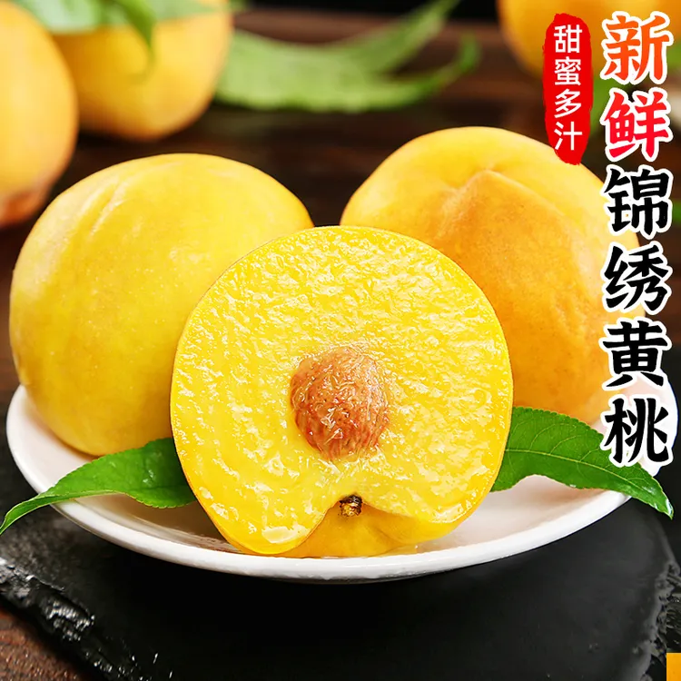 【香甜多汁】正宗锦绣黄桃2-9斤黄肉毛桃子黄金水蜜桃新鲜水果