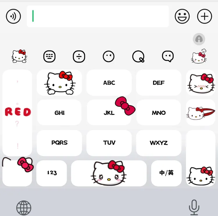 可爱Kitty苹果ios输入法电竞手机键盘外设服务周边素材配件美化