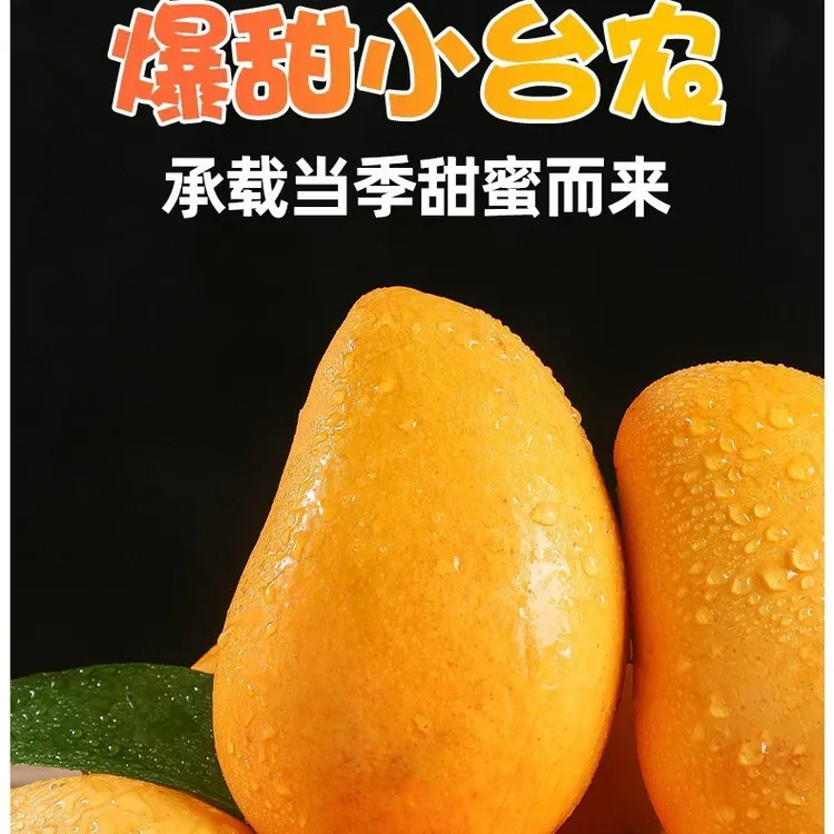 百色小台农芒果新鲜小台芒5斤装应季热带水果甜芒果大果整箱10斤