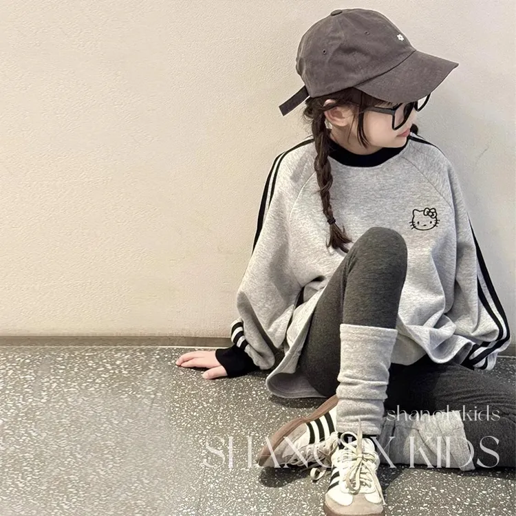 女童春秋卫衣2025新款女大童运动春装上衣韩版儿童洋气女孩衣服潮