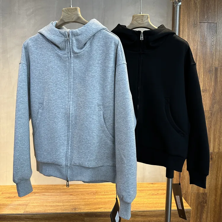 （楠悦）秋冬新款连帽卫衣开衫夹克外套