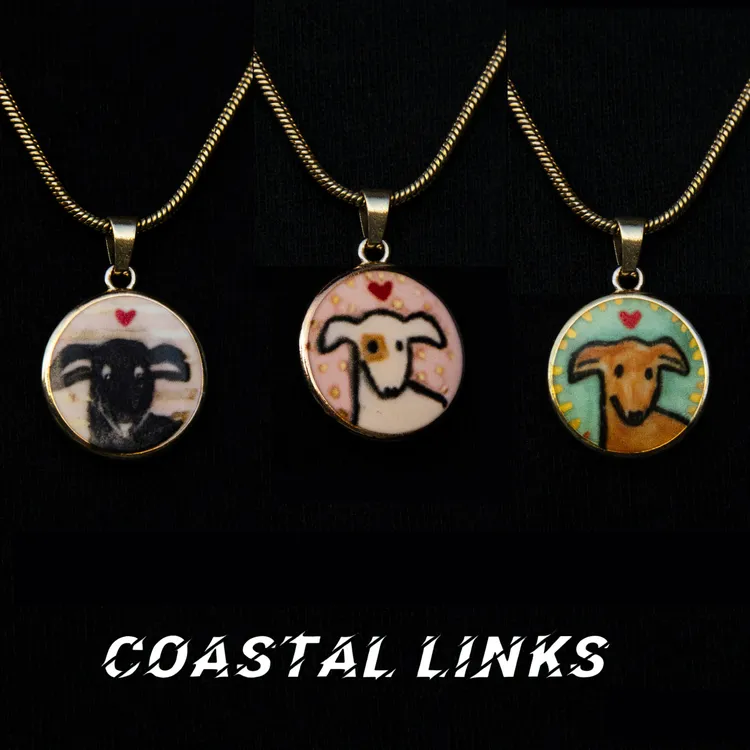 钛钢项链 小众精致极简百搭小狗图案项链个性轻奢气质金色设计感