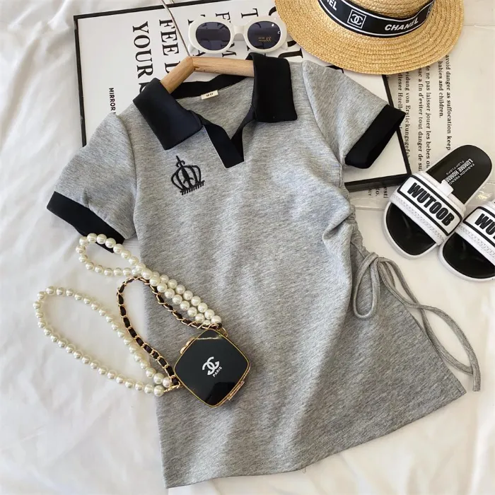 纯棉女童短袖连衣裙韩版夏装a字裙夏季洋气新款中大童儿童裙子