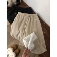 【9分云朵裤】婴儿绒 不起球 加绒显瘦高腰直筒秋冬直筒宽松奶奶裤