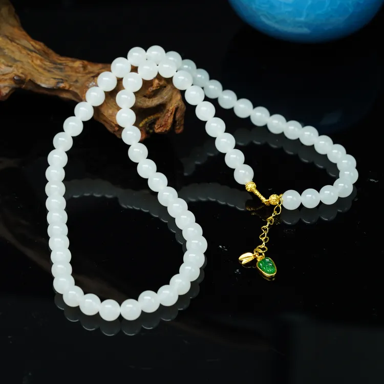 【小北严选】和田玉DIY项链约6.5mm+【多样性发一件】-AH54X409