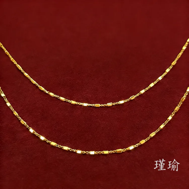 项链 项链 K04252黄色小方块项链多样性发货47353