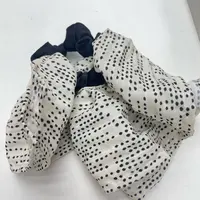 米白黑波点发圈Q092 fs