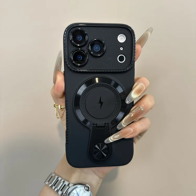 高级强磁支架全包相机键适用苹果17pro防摔软壳16/15/14/13手机壳