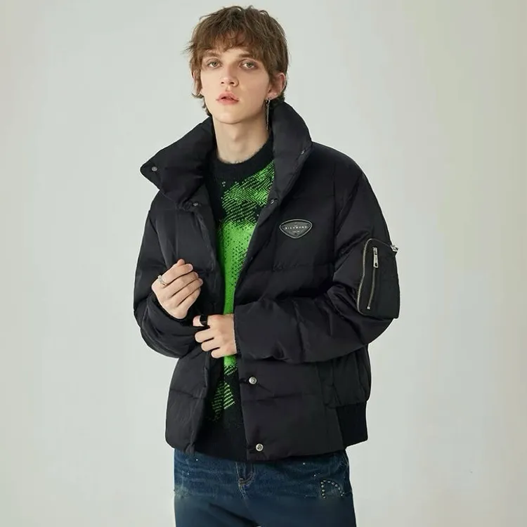 3028澳洲羊毛填充 男女同款工装立领时尚休闲 棉衣棉服