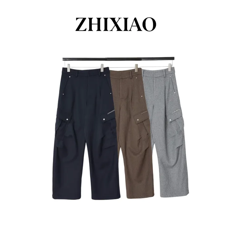 【ZHIXIAO】秋冬新款：工装长裤239-1
