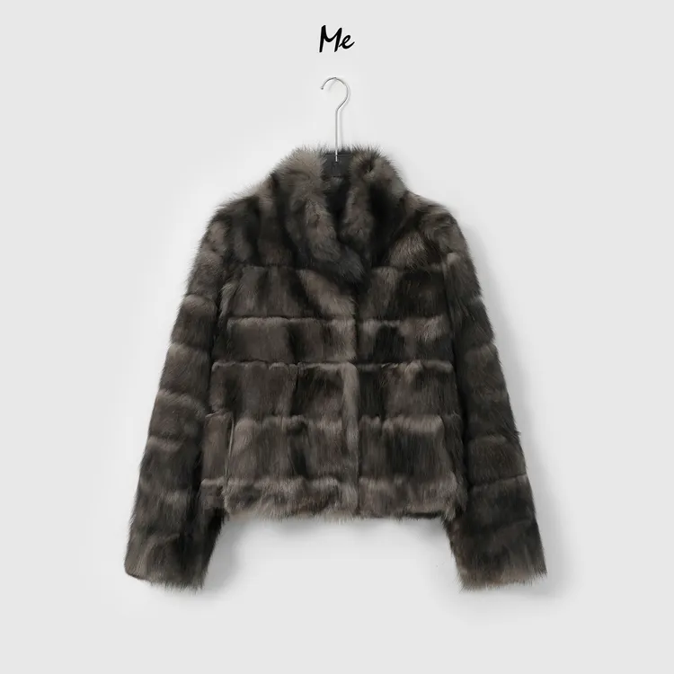 ME【苏妲己皮草】巨软狐狸长毛御寒保暖时尚百搭皮草外套MESA5626