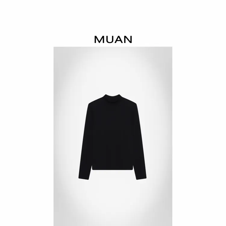 木岸MUAN：《珍珠粉打底》中领版 定制打底上衣女CQ-QD-0828-中领