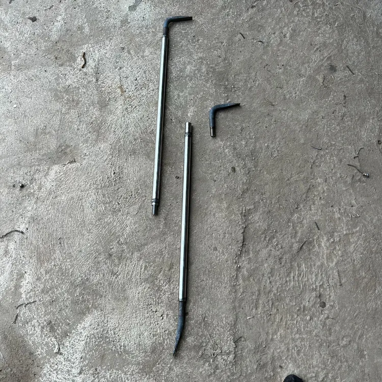 空心螺纹款光面款可拆卸焊接撬棍两节三节可变换撬棒带车丝小头