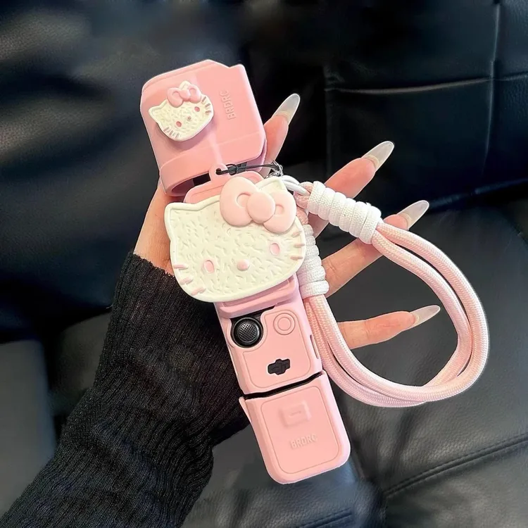 粉色kitty大疆保护壳pocket3硅胶套外罩壳相机镜头保护套防摔