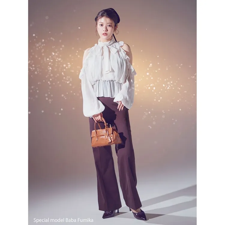 【MonTendre】 秋冬新款 S 百搭休闲简约保暖长裤显瘦气质阔腿裤