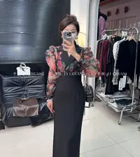 2025夏季法式时尚设计感显瘦防晒衣女上衣轻柔印花泡泡袖气质衬衫
