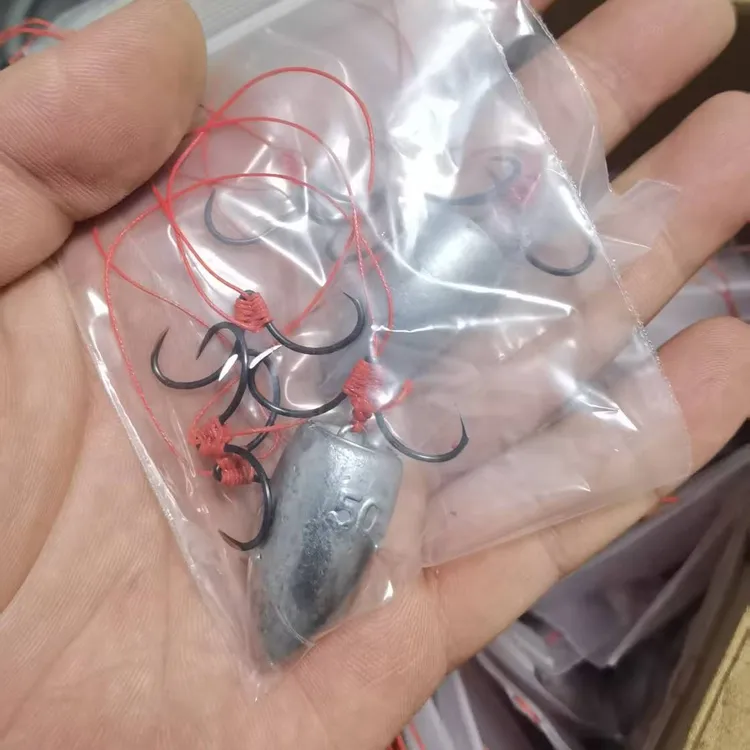 3.0蝴蝶勾手工绑制超硬超锋利串钩线组(仿无钢坨铅坠)