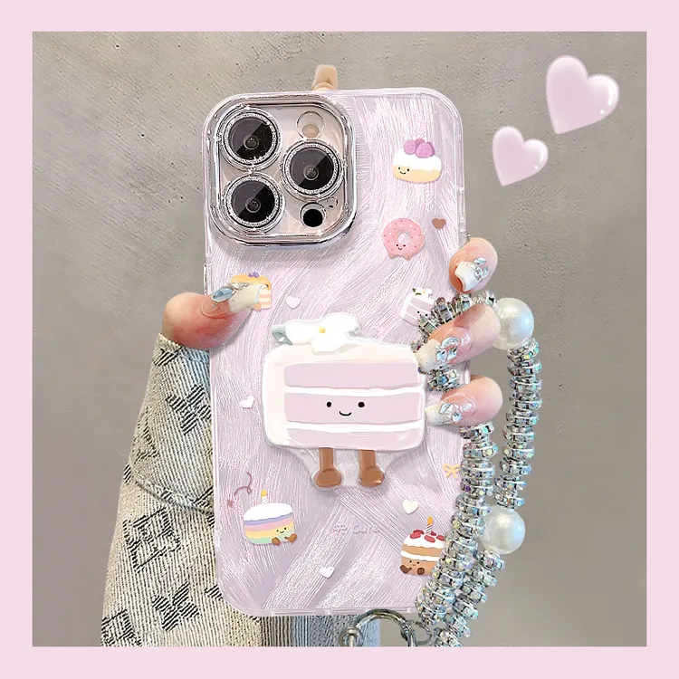 芋泥蛋糕公仔挂链适用17手机壳iphone15promax羽纱16可爱女生