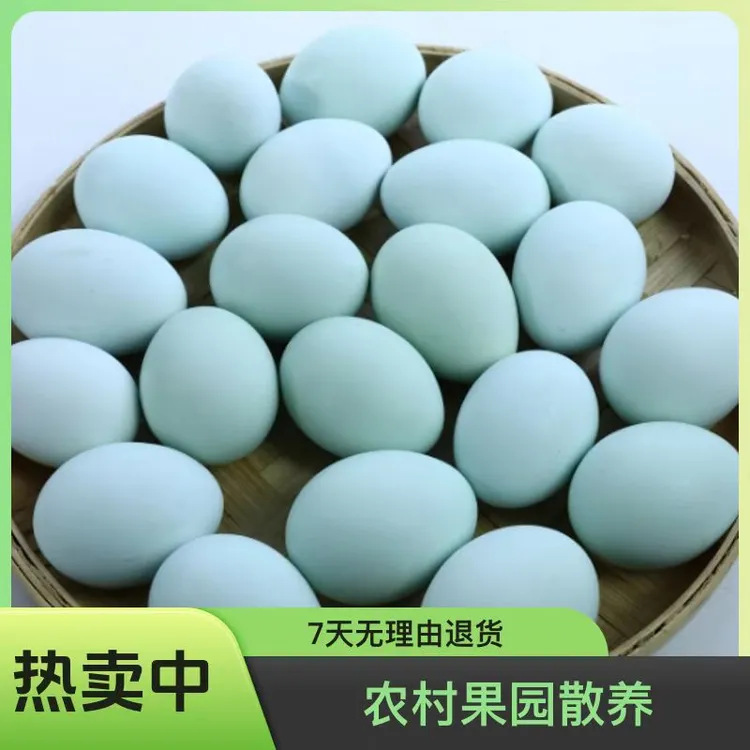新鲜山林散养绿壳蛋土鸡蛋带壳鸡蛋营养丰富适合月子富硒食用补贴
