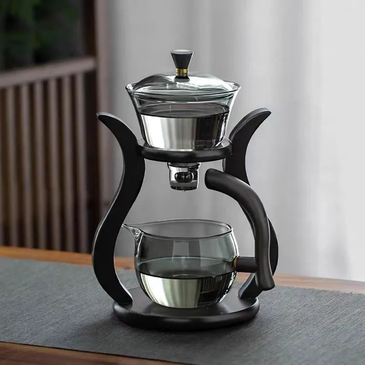 泡茶壶组合茶具套装玻璃半全自动懒人家用磁吸冲泡茶神器功夫茶杯